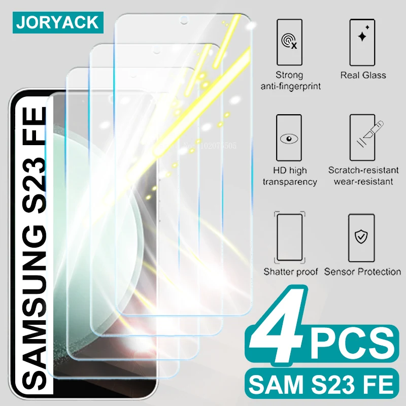 

4 шт., Защитное стекло для Samsung Galaxy S20 Fe S21 Fe S23 Fe