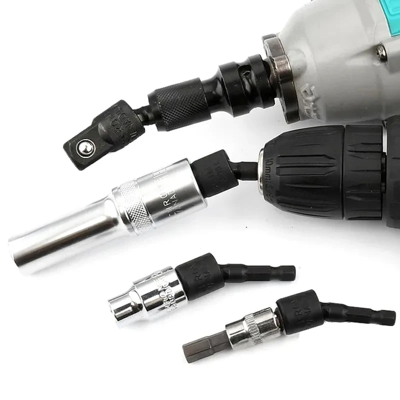 Premium Socket Adapter Drill Bits Set - Impact Grade Power Extension with Hex Shank