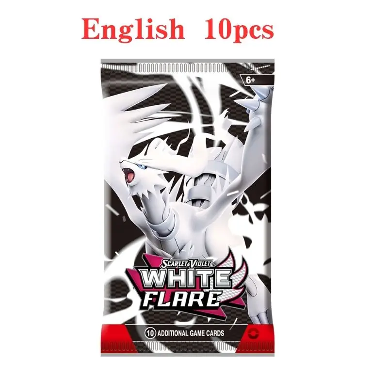 360 Pok&eacute;mon Black Dragon White Dragon Card Pok&eacute;mon Booster Sword Shield Series Pet Elf Flash Card