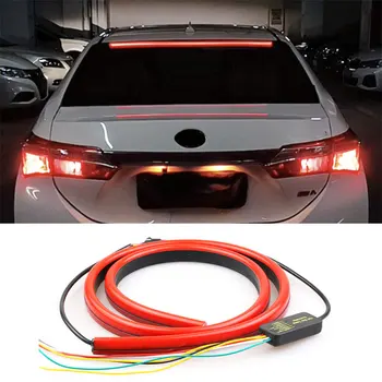 Luce freno per auto Indicatori di direzione a LED Luci posteriori da corsa Montaggio alto Arresto di guida Avvertimento Lampada lampeggiante modificata Strisce flessibili automatiche