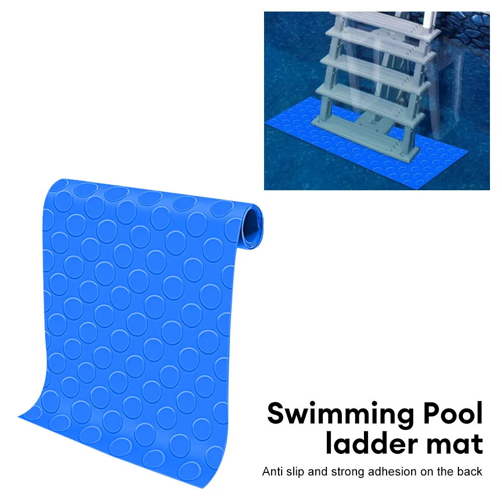 

23x90cm Swimming Pool Ladder Mats Anti-Slip Texture Protection Pad Swimming Pool Step Mat Ladder Mat Bathroom Entrance Door Mat
