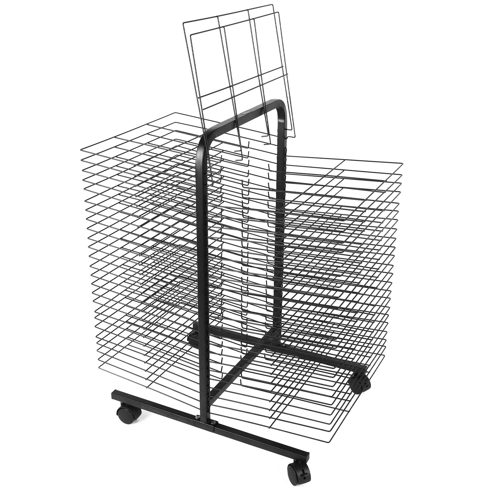 50 Floors Art Drying Rack Double Sided Mobile Painting Drying Rack Rolling Art Rack Cart for Painting Craft Artwork Storage