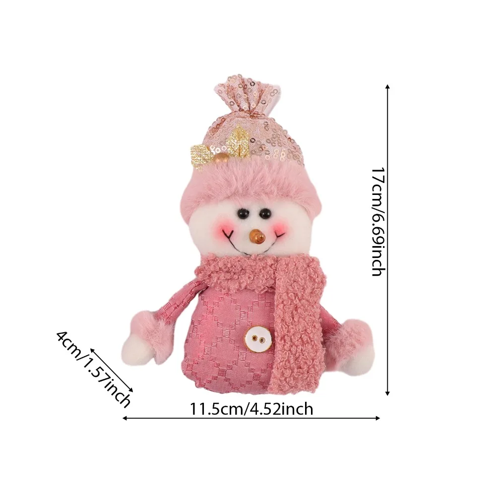 thumbnail image 1 of Xmas Plush Doll Decorations Hanging Christmas Tree Pendants for Holiday Home Party Decor,Santa Claus/Snowman/Reindeer/Bear, 1 of 5