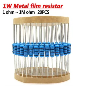 Металлопленочный резистор 1% 1R ~ 1M 1 2 10 22 47 100 330 Ом 1 к 4,7 к 10 к 22 к 47 к 100 к 330 к 470 К 2R 10R 22R 47R 100R 330R, 20 шт.
