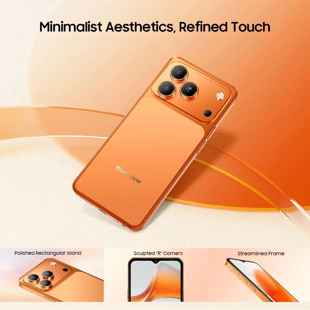 Blackview Wave 7C Smartphone 4GB+64GB / 128GB 6.56'' HD+IPS Display 5000mAh Battery 32MP Camera Android 16 Cell Phone 4G