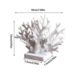 Sea - Themed Realistic Coral Resin Statue (A)