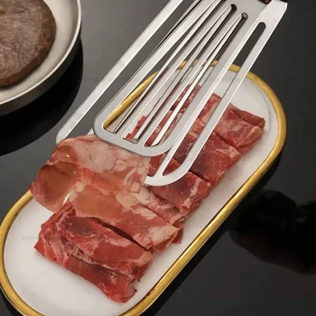 Pinze per barbecue resistenti - Attrezzo 3 in 1 in acciaio inossidabile (griglia/pala per olio/morsetto) | 600 ° F Resistente al calore per grigliate da campeggio e nel cortile 1