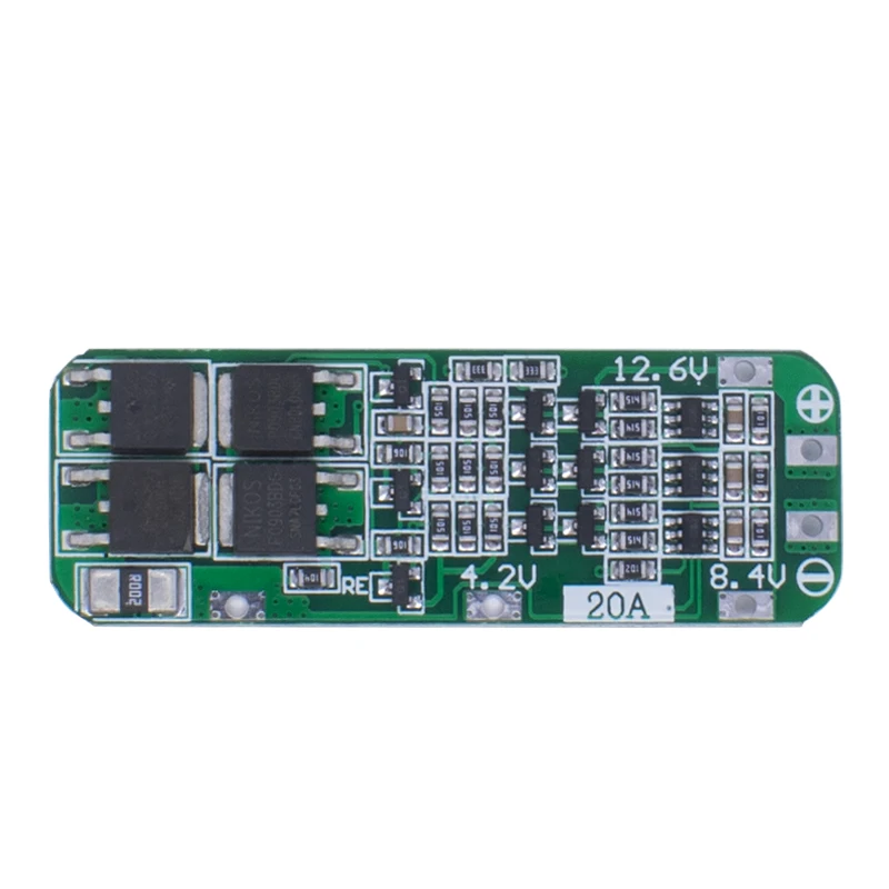 WAVGAT 3S 20A 18650 Li-ion Lithium Battery Charger PCB BMS Protection Board Drill Motor 12.6V Lipo Cell Module 64x20x3.4MM lithium battery charger battery protection module battery protection board lithium battery board battery charger module