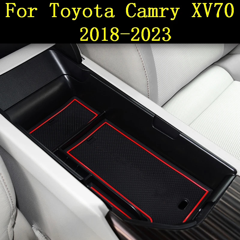 

LHD для Toyota Camry XV70 2021 2022 2018, автомобильные аксессуары, центральный ящик для хранения, подлокотник, подлокотник, держатель перчаток