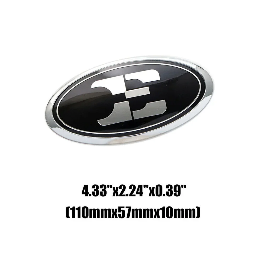 2 x emblema nero per cofano anteriore K-Logo per Kia K5 Forte Rio Optima