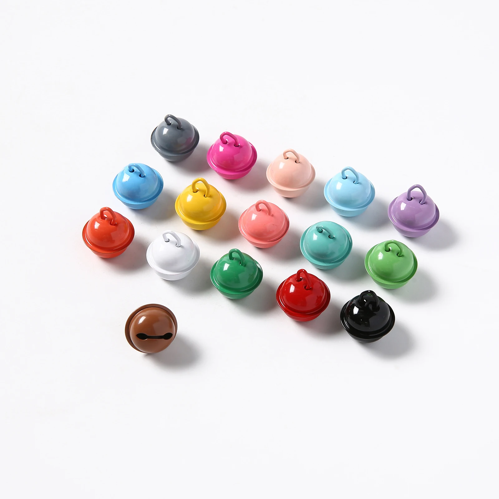 10/50/100 PCS High Quality Key Chain Accessories Bell Craft Bell Decoration Iron Spray Paint Craft DIY Accessories