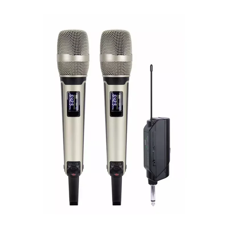 Wireless Karaoke Microphone Dynamic UHF Home Studio Recording for Computer Audio Professional DJ Speaker Conference Mic Recharge