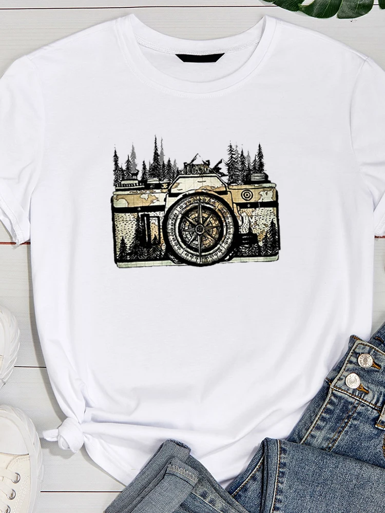 

Women T-Shirts 2022 New Trend Casual Fashion Printed Female O-Neck Tee Tops Graphic Harajuku Korean Short Sleeve T-Shirts