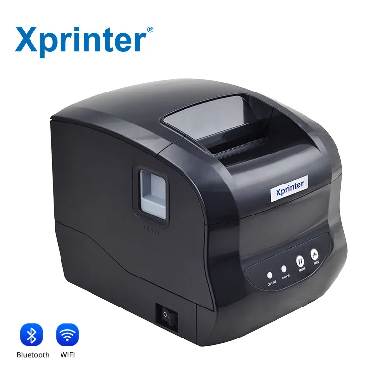 Xprinter XP-365B 올인원 프린터 3인치 라벨 프린터 열전사 프린터 (EU 플러그 포함)