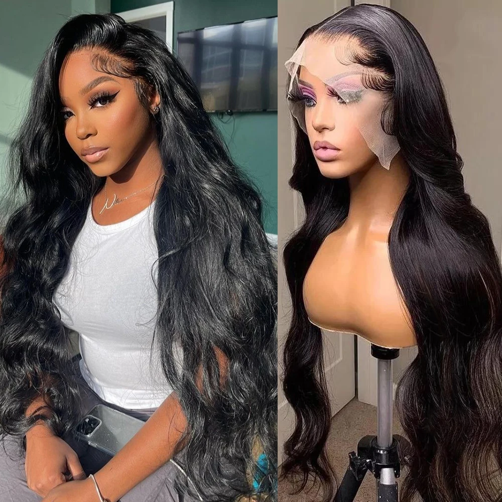 13x6 Hd Body Wave Lace Front Wig Full Lace Human Hair Wigs For Women Brazilian Pre Plucked 13x4 34 30 Inch 360 Lace Frontal Wig 360 lace frontal wig 30 34 inch curly human hair wig for women pre plucked brazilian wigs 13x4 hd deep water wave lace front wig