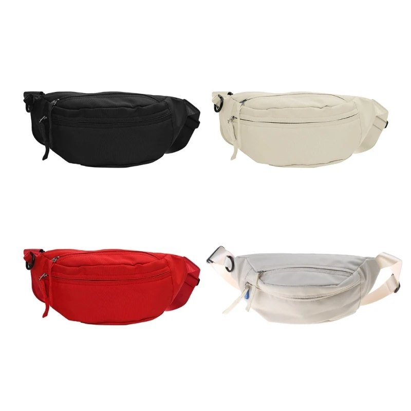 

Fashion Nylon Shoulder Bag for Women Men Solid Chest Bag Casual Bag Harajuku Crossbody Bag Large Capacity