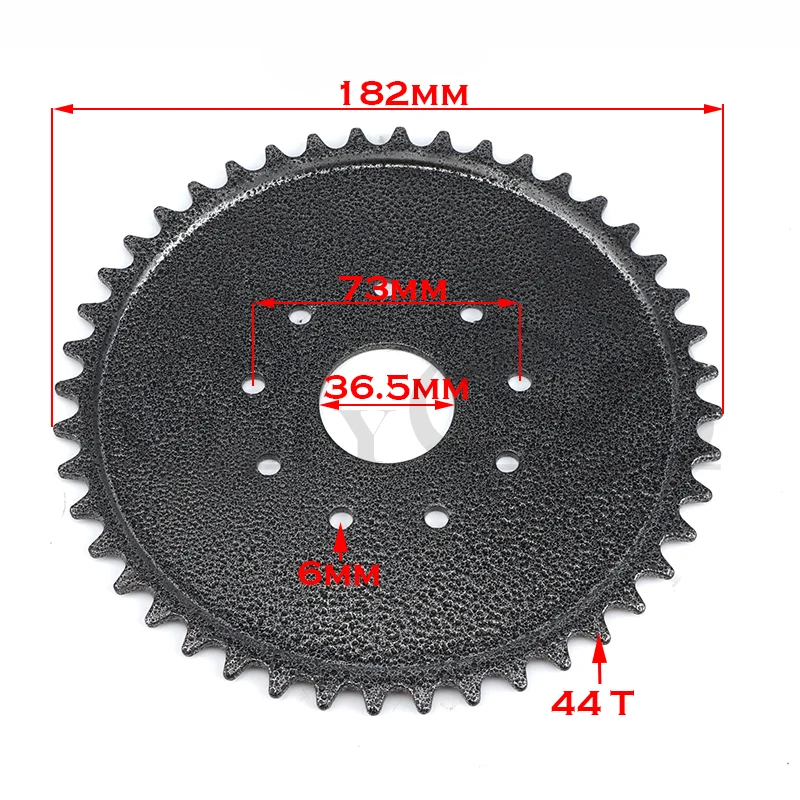Motorcycle Chain Sprocket 9 Hole 44 Tooth for 49cc 66cc 80cc Engine Motorized Bicycle Accessories Transmission Belt Wheel