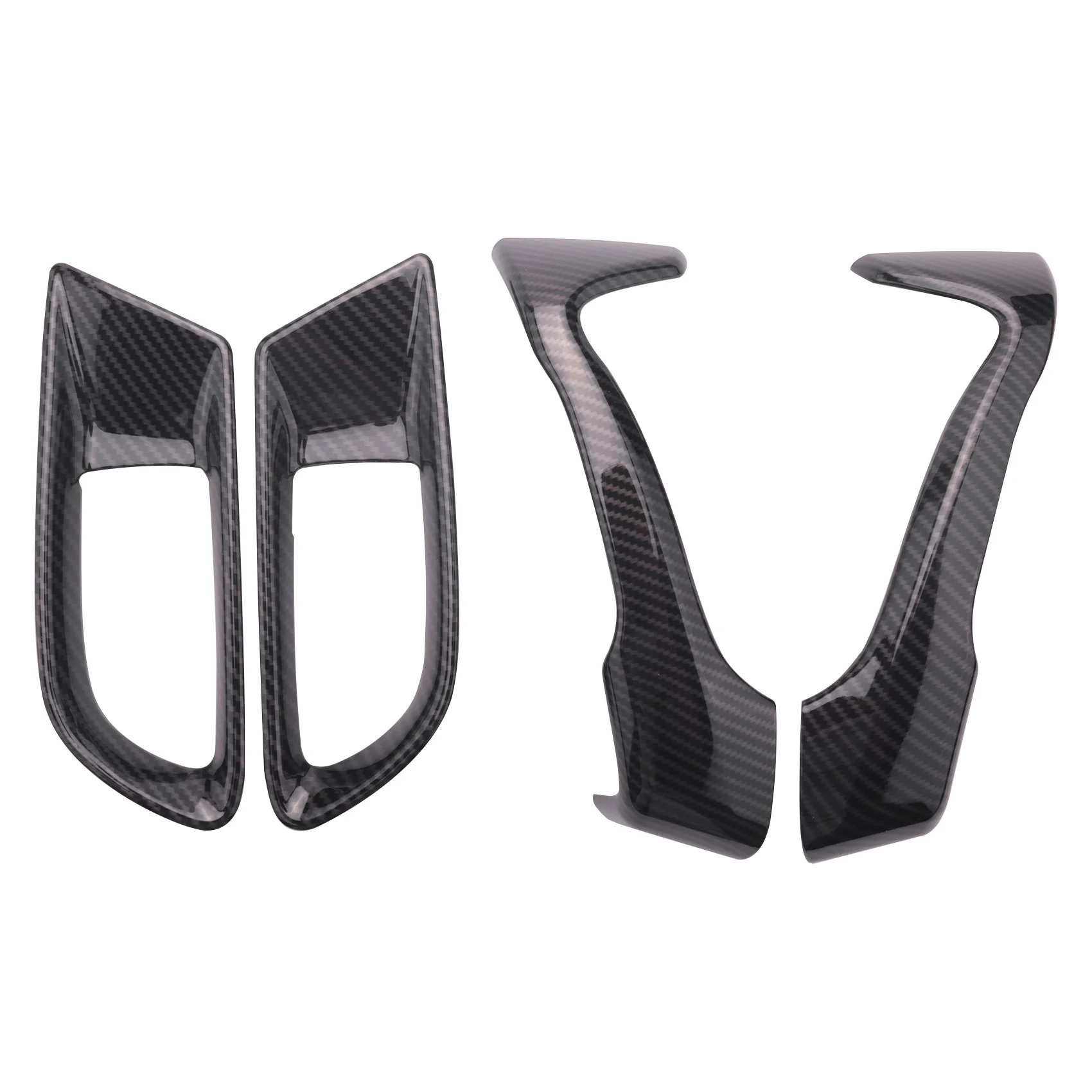 

For Subaru BRZ Toyota 86 2012-2020 ABS Carbon Fiber Car Inner Door Handle Decor Cover Trim Frame Sticker