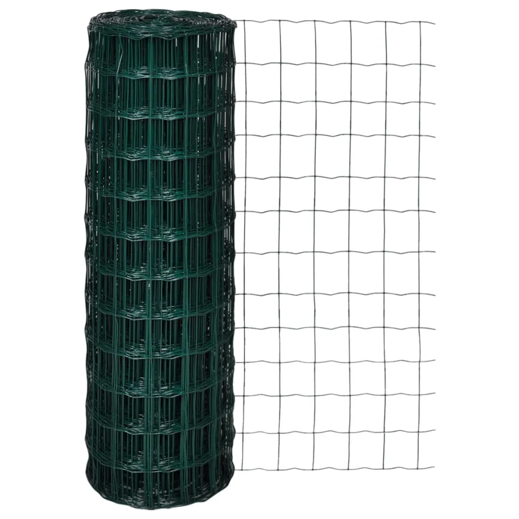 25X1,2 M Verde Euro Recinzione In Acciaio Decorativo Recinzione Da Giardino Recinzioni Antiruggine Barriera Animale Per Cortile Esterno Scale Prato Al