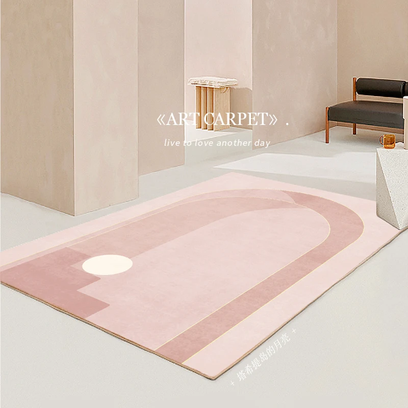 Nordic Style Light Luxury Bedroom Decor Carpets Home Anti-Slip Floor Mats Large Area Carpet In Living Room Studio Lounge Rug