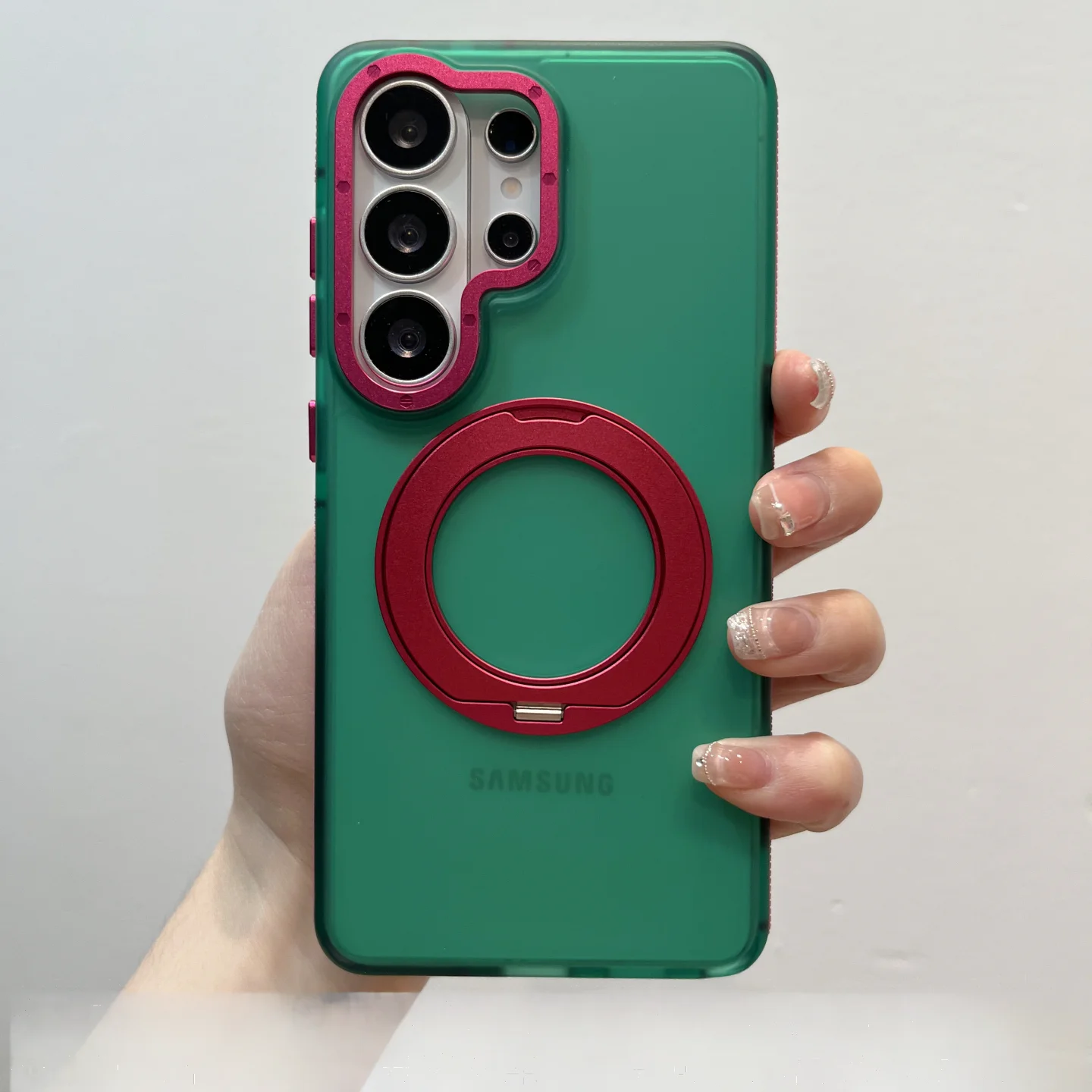 Colorful 360° Rotatable Ring Stand Shockproof Case