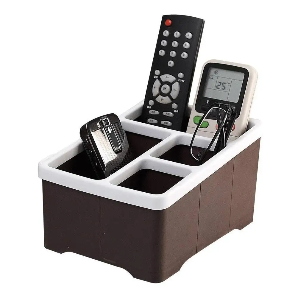 도구 주최자 원격 제어 홀더 4 구획 주최자 스탠드 선반 랙 보관 케이스 가전 도구 상자