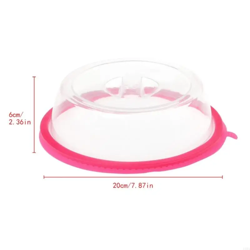 13MA Microwave Oven Plate Cover Non Plastic Clear Dish Lid Table Dustproof