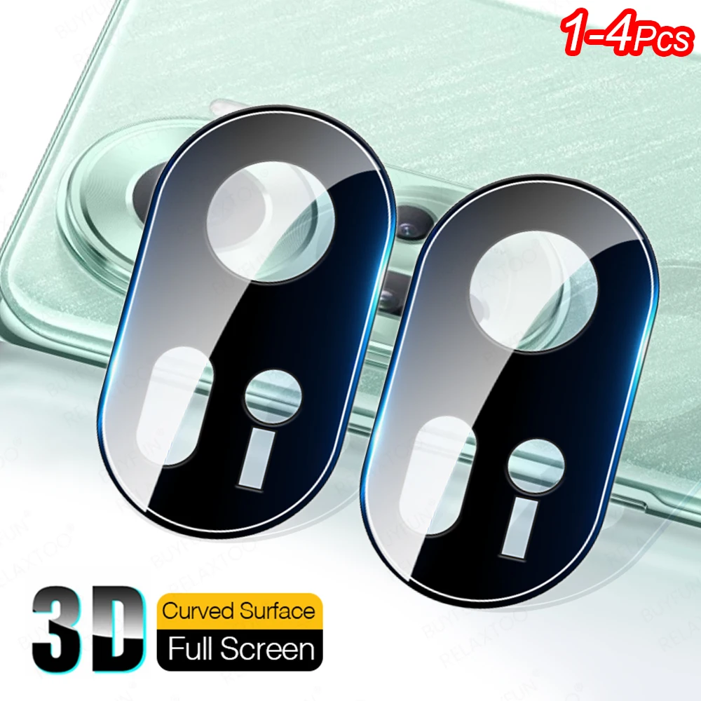 1-4 Pezzi Per Oppo Reno11 Custodia Protettiva Per Fotocamera In Vetro Temperato 3D Reno 11 Pro 11Pro Reno11F 11F Apo Apo Reno11Pro Copriobiettivo Nero