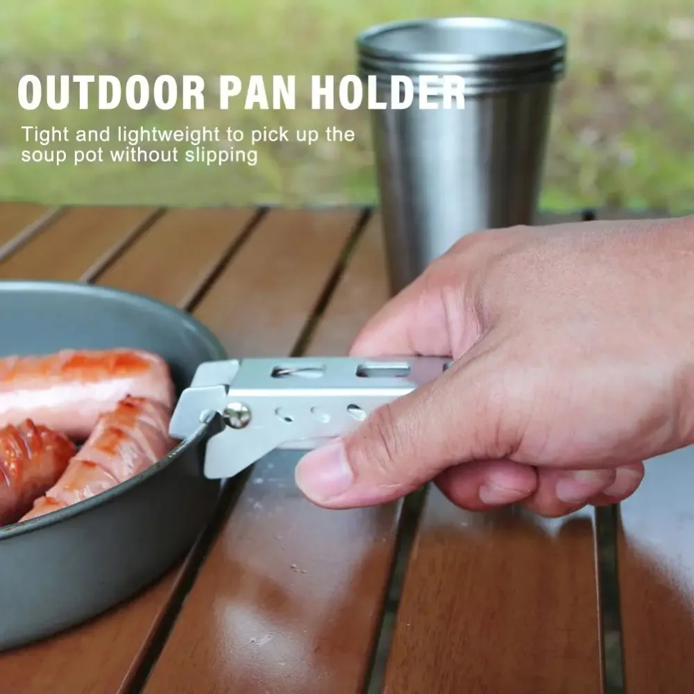 

Barbecue Cookware Anti-hot Pot Clip Anti-Scalding Outdoor Camping Dish Pan Clip Handle Holder Kitchen Accessories Pot Food Clamp