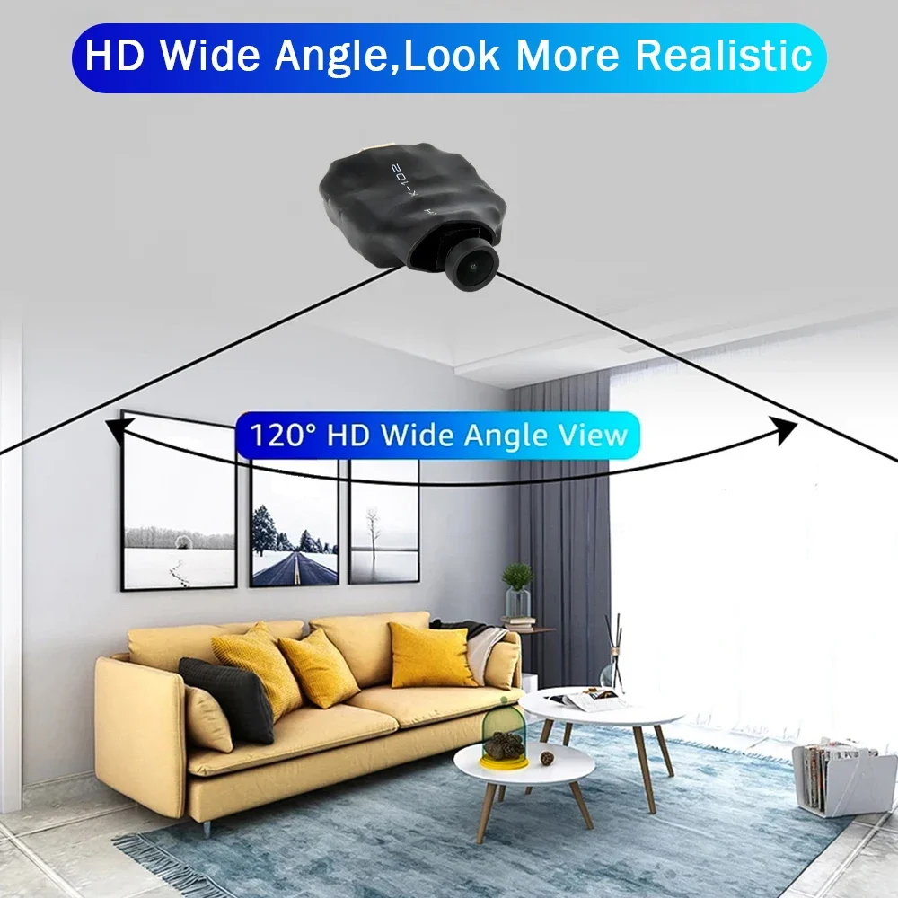 Mini telecamera HD 1080P modulo fai da te telecamera WiFi videoregistratore rilevamento del movimento videocamera di sorveglianz - immagine 4