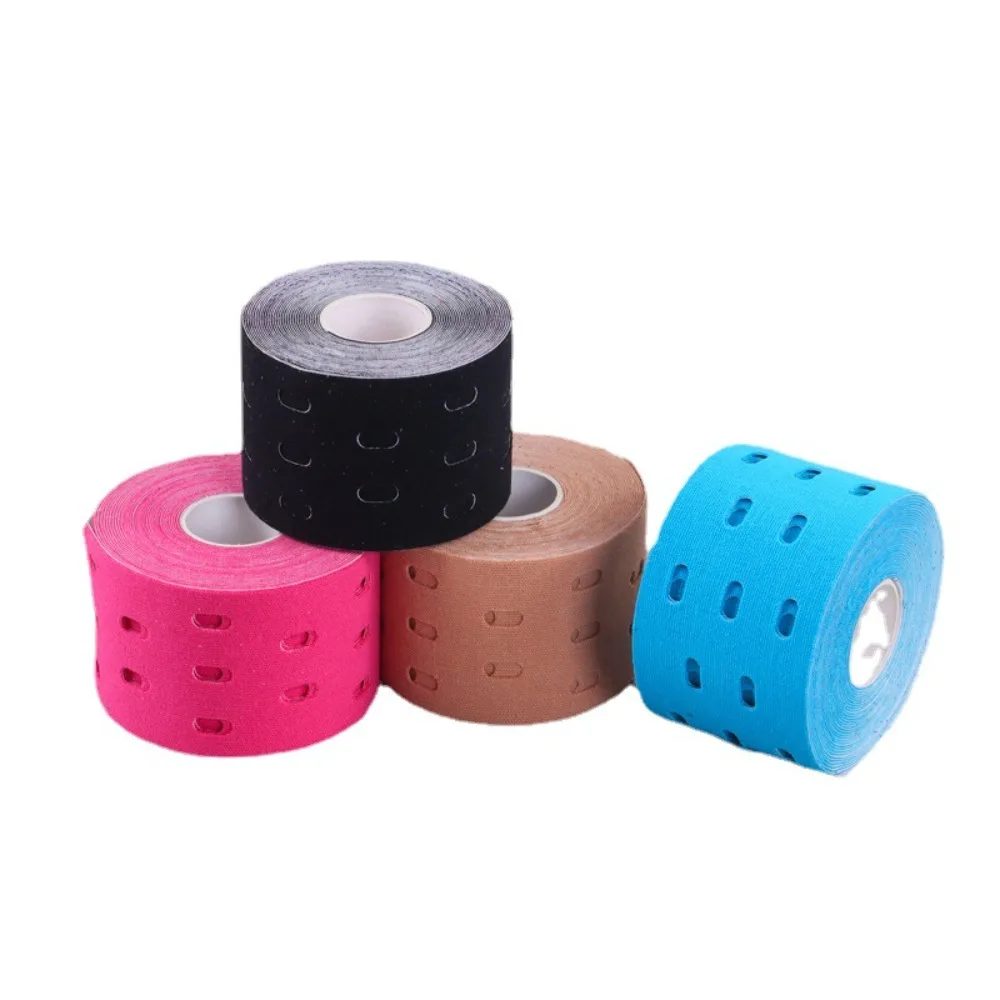 

Perforated Adhesive Tape High Quality Breathable Kinesiology Elastic Tape Waterproof 5cmx5m Muscle Sports Tape Gym