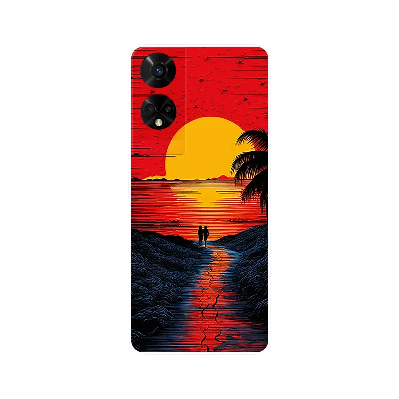 Floral Wolf Soft Silicone Shockproof Phone Cover