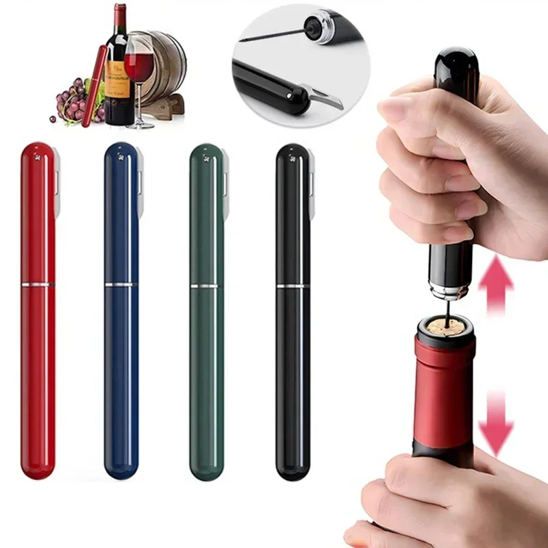 Air Pump Wine Bottle Opener Portable Wine Corkscrew Stainless Steel Pin Air Pressure Corkscrew for Home Party Tools bottle opener,kitchen tools,wine opener,wine corkscrew
