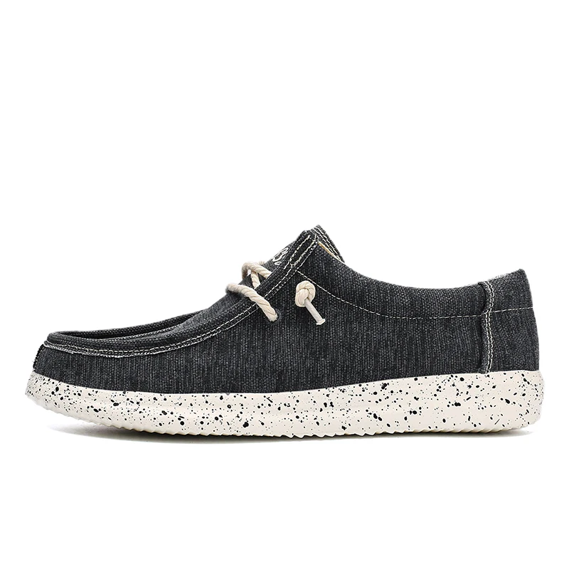 Dude Shoes Men Canvas Shoes Summer Casual Loafers Men's Moccasins Breathable Plus Big Size 48 49 50