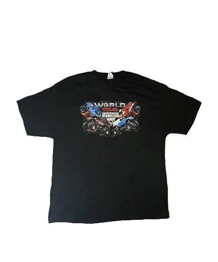 Футболка Monster Jam 2014 World Tour, Размер 2Xl, Гравировальный экскаватор Max D Mohawk Toro Loco
