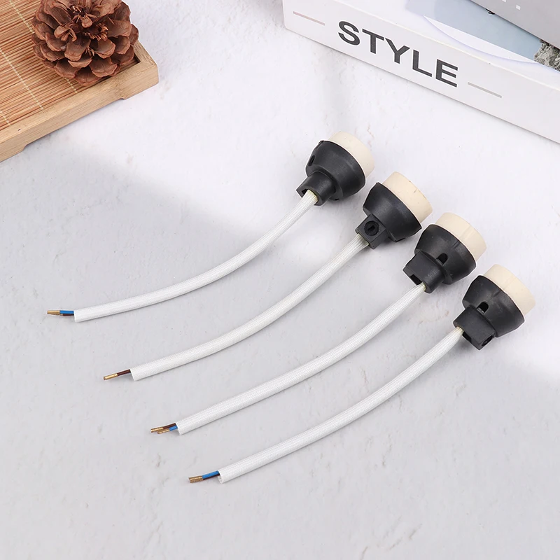 Description Picture 5 of item4Pcs Ceramic GU10 Base Socket Adapter Wire Connector Porcelain Halogen GU10 Lamp Holder LampHolder For LED Spot Light Bulb