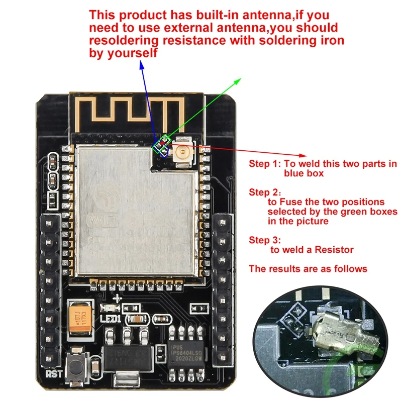 ESP32-CAM-MB USB ESP32  Wifi ESP32 ķ   CH340G 5V  + OV2640 ī޶ + 2.4G ׳ IPX