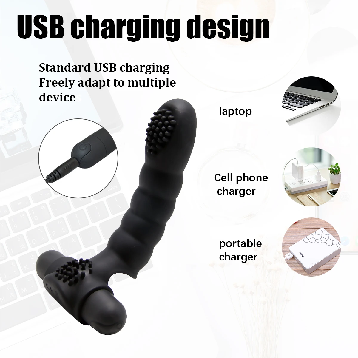 Female Sex Toy Dildo Vibrator Finger Sleeve G Spot Massage Clitoris Stimulator