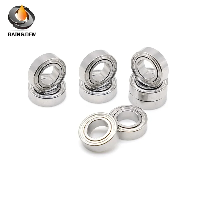 10PCS SMR128ZZ Stainless Bearing 8X12X3.5mm ABEC-7 for RC Car RC Toy Bearings ball bearings