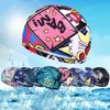 1PC  Fashion Swimming Cap Men/Women Flowers Printed Long Hair Sports Swim Pool Bathing Hat Elastic Nylon Turban Sports Accessory 3