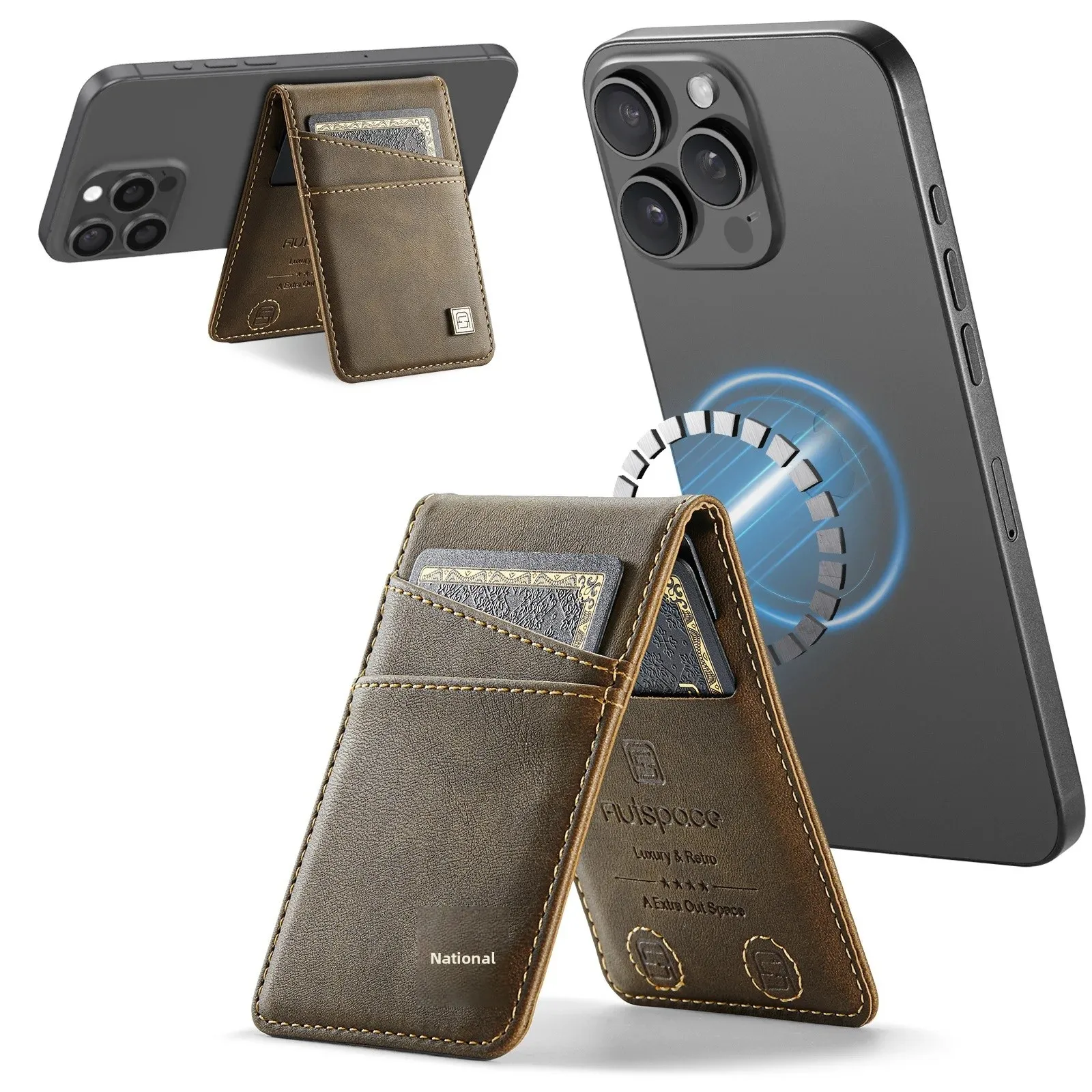 Magnetic Card Holder with RFID Protection and Anti-Theft Features