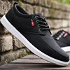Men's Canvas Shoes Korean Style Breathable Round Head Lace Up Sneakers Casual Work Comfortable Trainers Zapatillas De Deporte 1