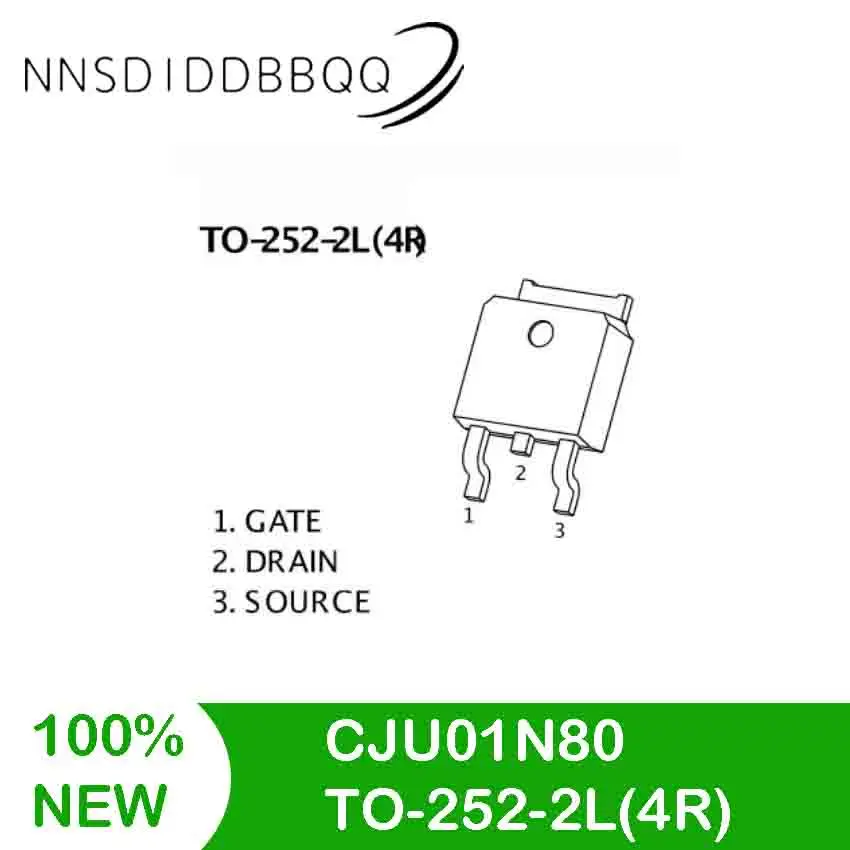 

10PCS/lot CJU01N80 TO-252-2L(4R) MOSFET Transistor IC Field Effect Transistors Set Electronic Components