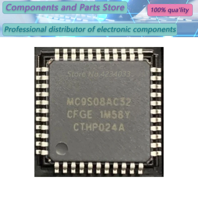 

1-10PCS MC9S08AC32CFGER MC9S08AC32CFG MC9S08AC32C QFP44 NEW100% MC9S08A C32CFGER