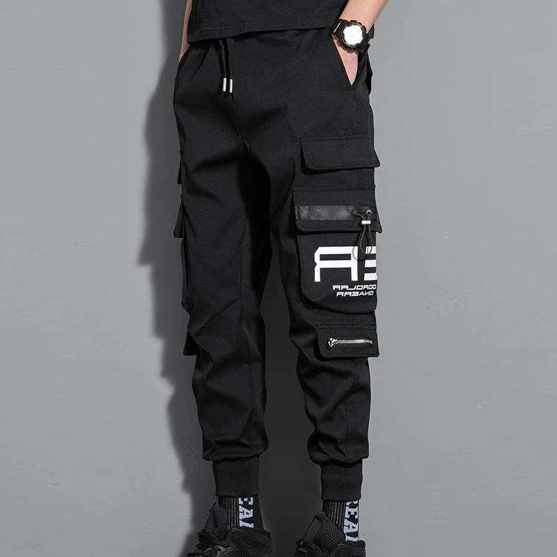 New Hip Hop Joggers Cargo Pants Men Harem Pants Casual Multi-pockets Trousers Black Green Sweatpants Streetwear Casual Men Pants