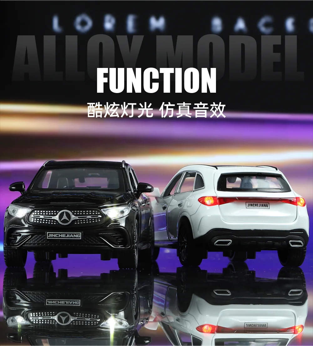1:32 Mercedes-Benz GLC-400E Alloy Car Model Diecast Toy Vehicle