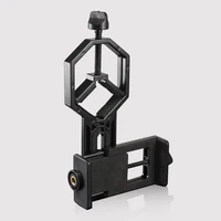 Cell Phone Adapter with Spring Clamp Mount Monocular Microscope Accessories Adapt Telescope Mobile Phone Clip Accessory Bracket 2