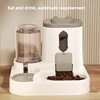 Automatic Dog Cat Feeder and Water Dispenser Gravity Food Feeder and Waterer Set with Pet Food Bowl Universal Pet Products 4