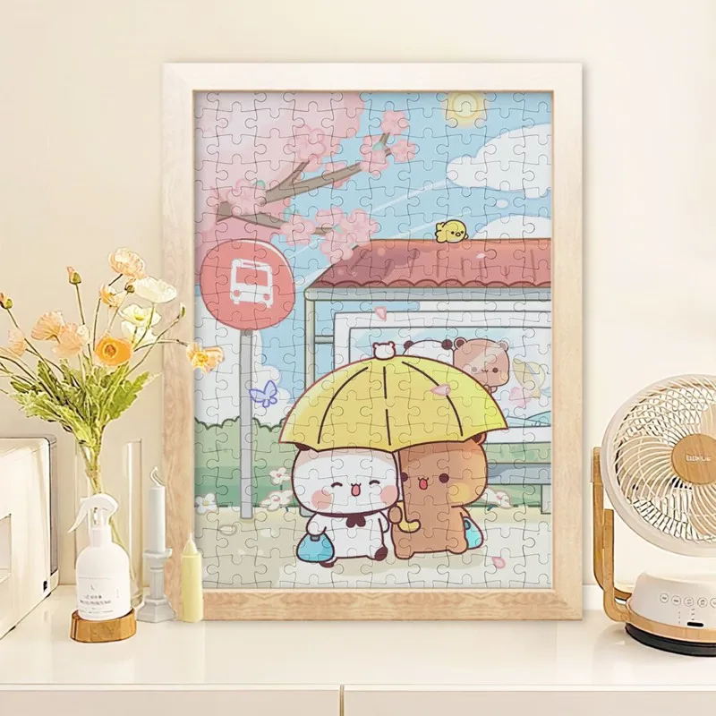 

Bubu And Dudu Cartoon Puzzle Creative Anime Bear Print Puzzle Toy Funny Educational Toys For Kids Birthday Christmas Gift