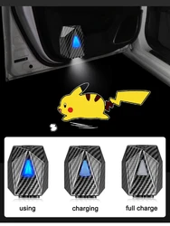 Car Door Lamp Atmosphere Projector Decor Light Warning Welcome Car Cartoon Dynamic Projection Light Wireless Warning Lamp 5V